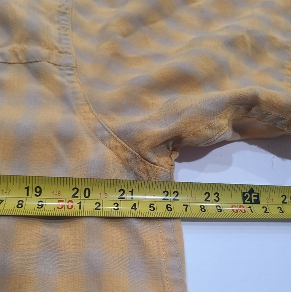 The North Face Men's Yellow Checkered Shirt Sz.L/G - Picture 7 of 9